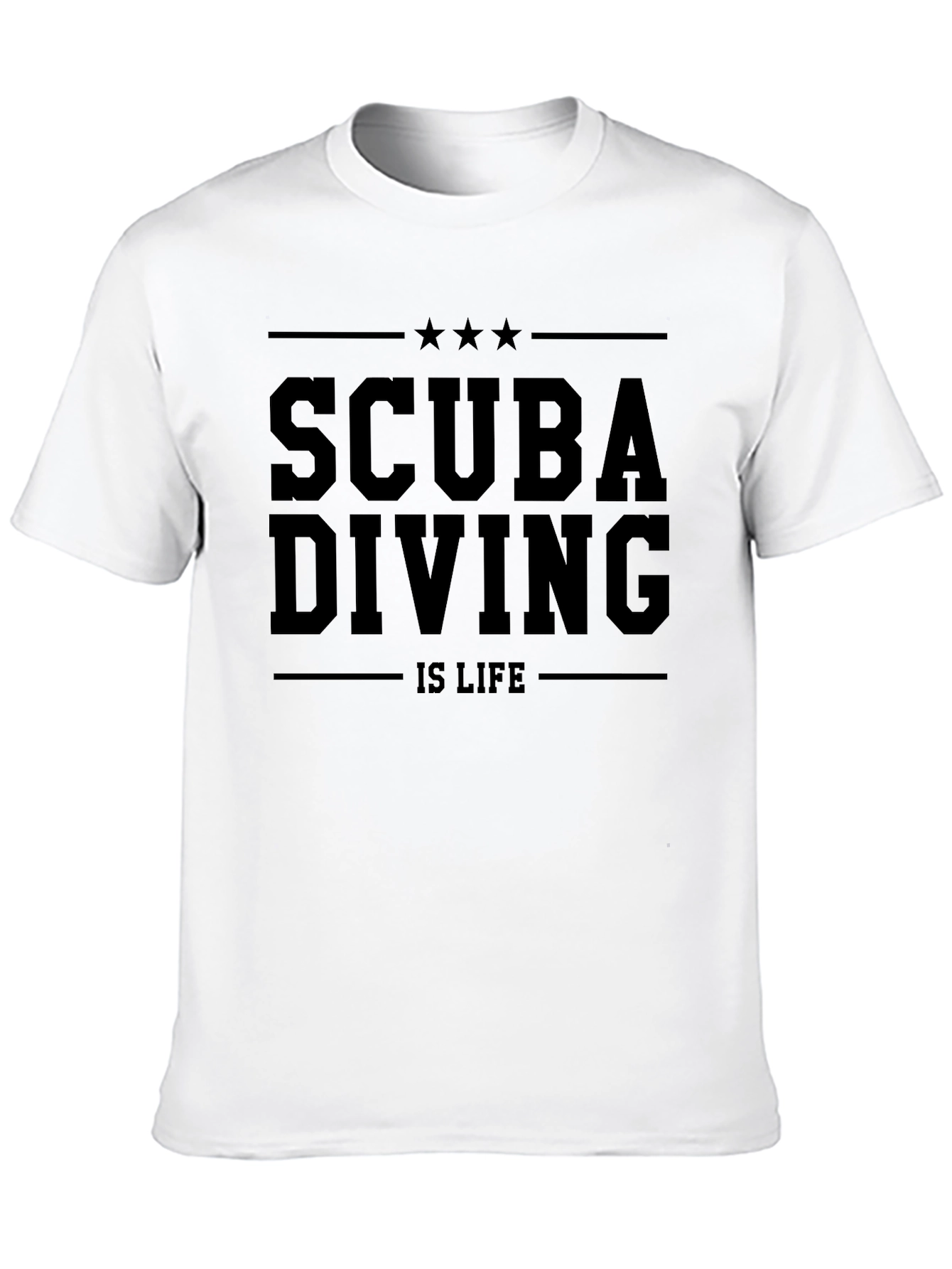 Scuba Diving Is Life Black T-Shirt