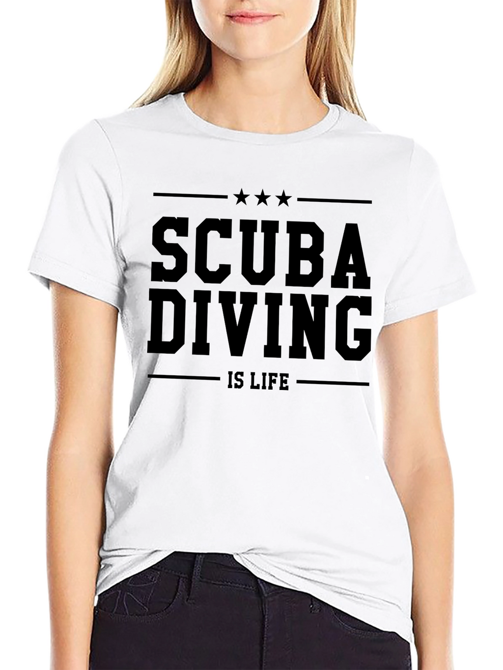 Scuba Diving Is Life Black T-Shirt