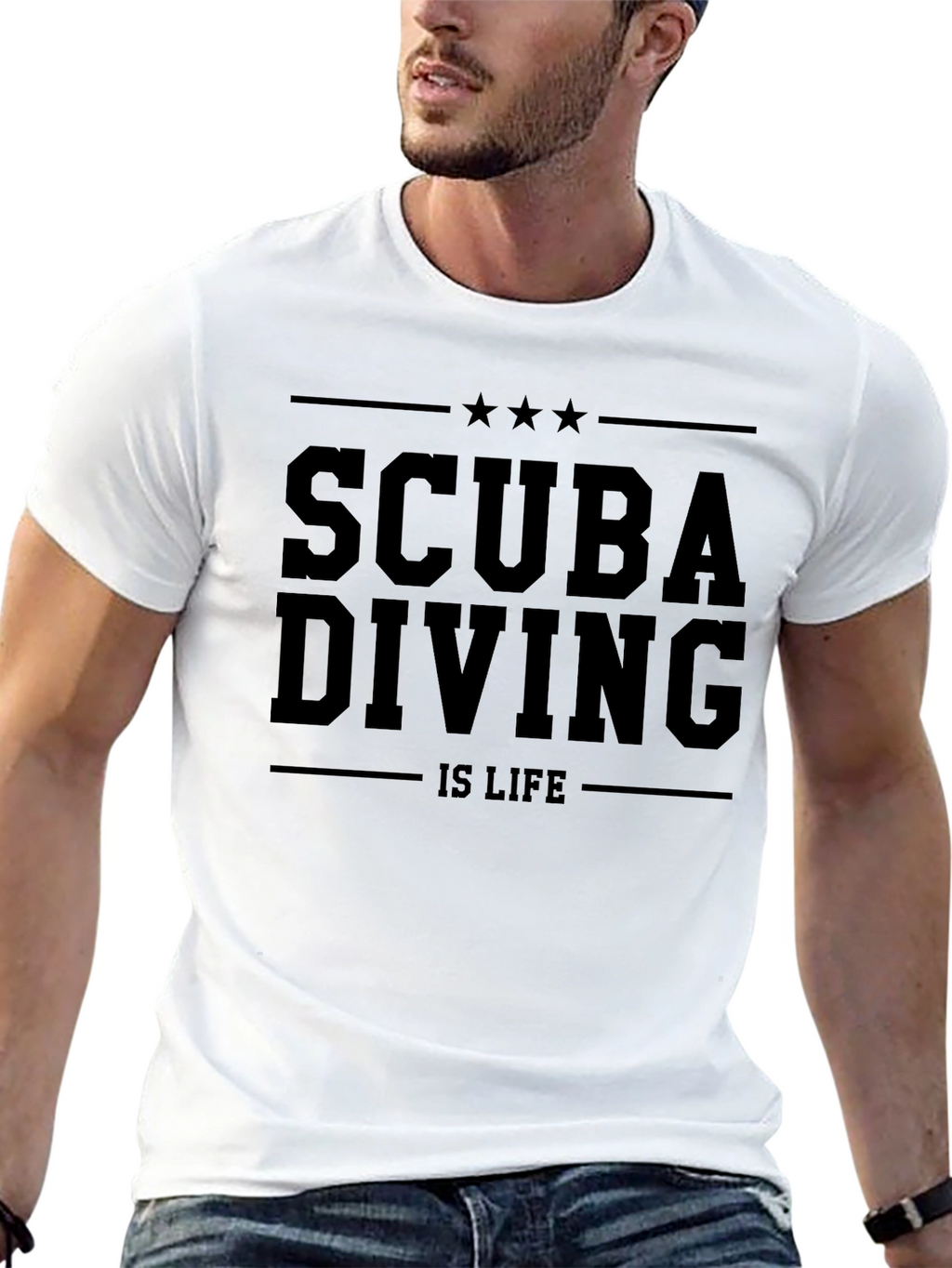 Scuba Diving Is Life Black T-Shirt