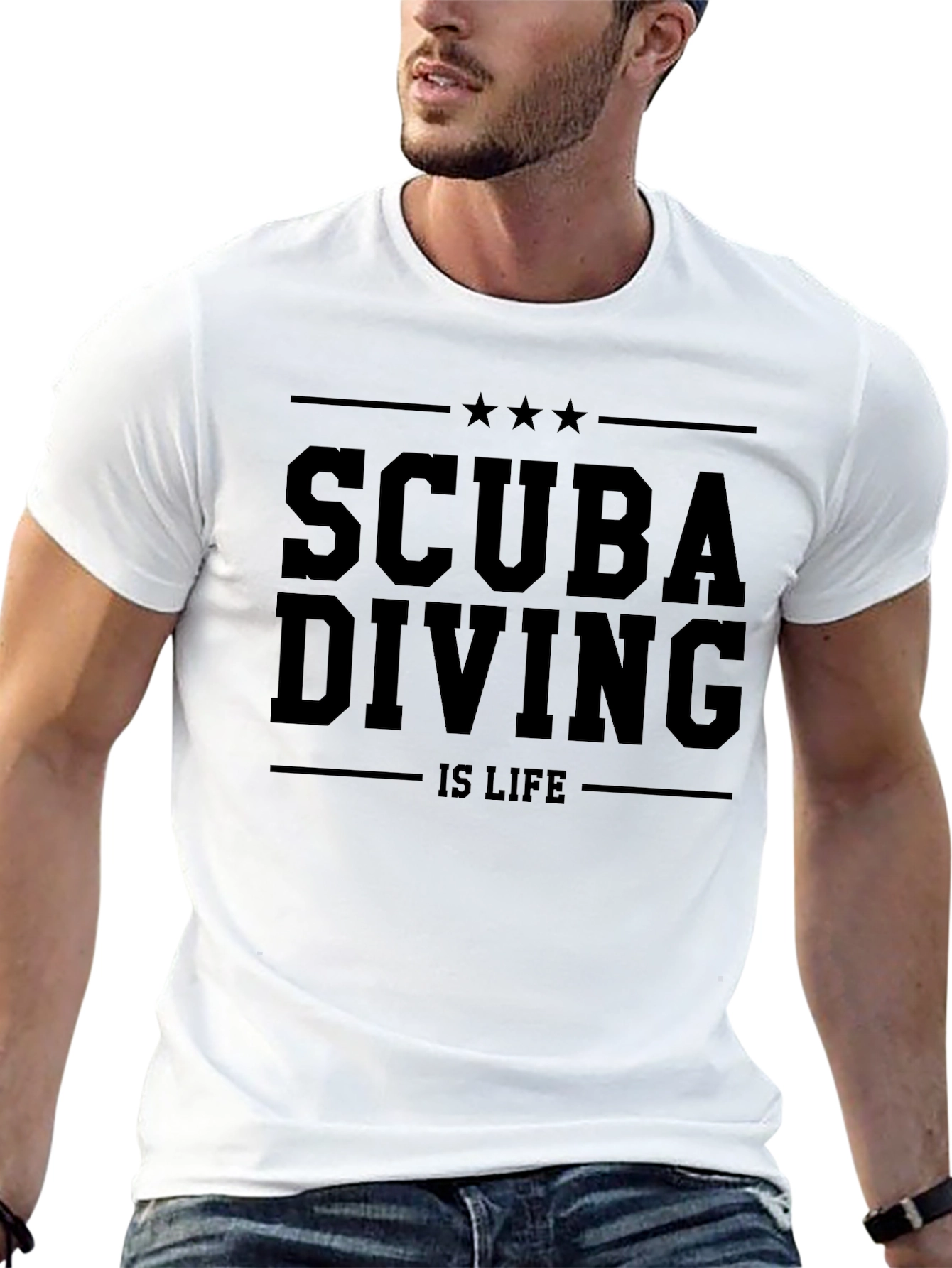 Scuba Diving Is Life Black T-Shirt