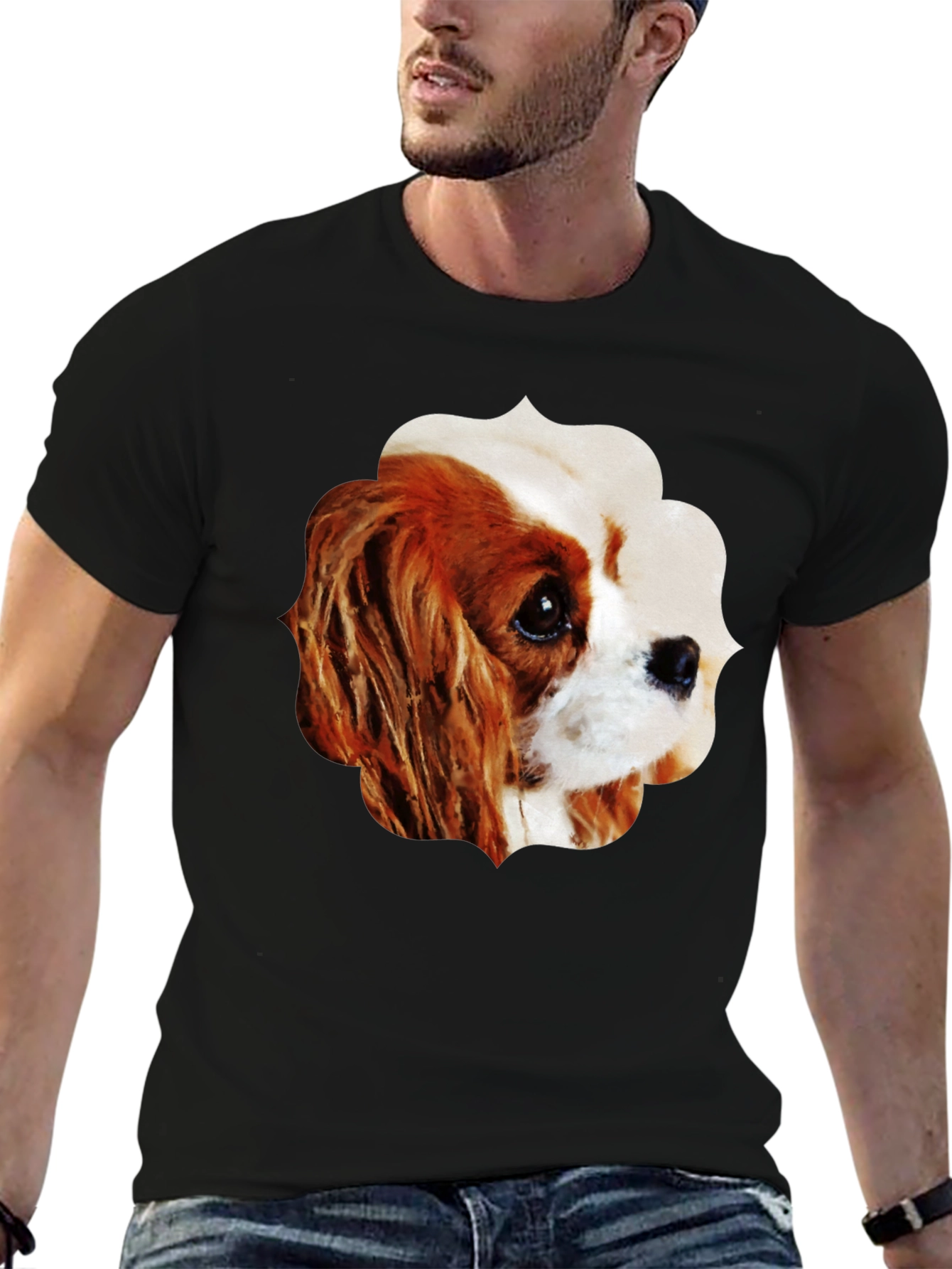 Dog Breed Graphic T-Shirt - Stylish Black Tee