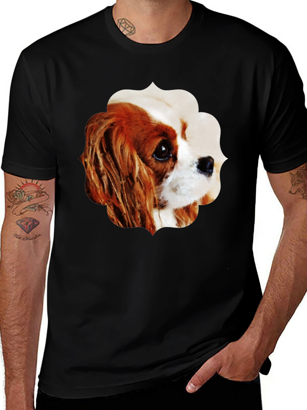 Dog Breed Graphic T-Shirt - Stylish Black Tee