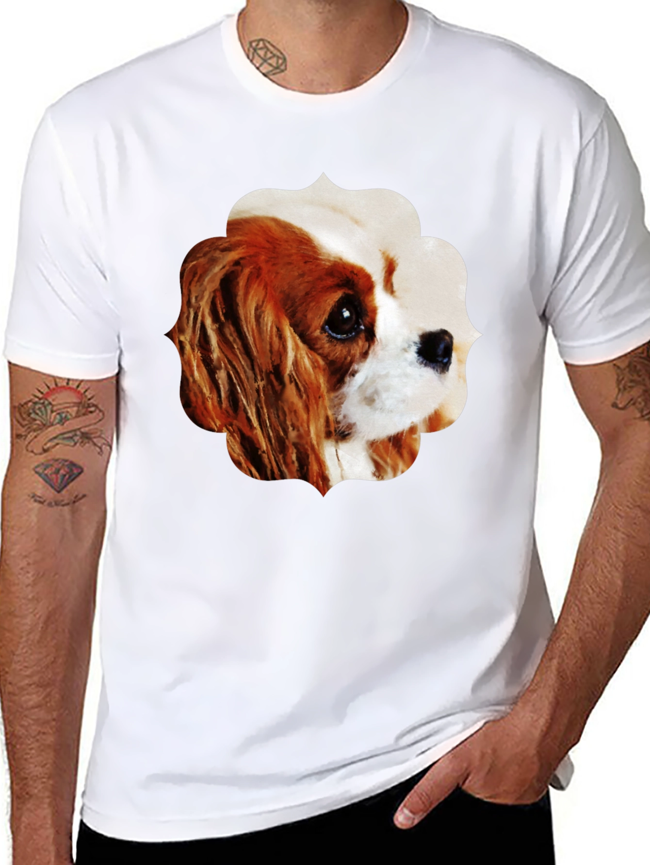 Dog Breed Graphic T-Shirt - Stylish Black Tee