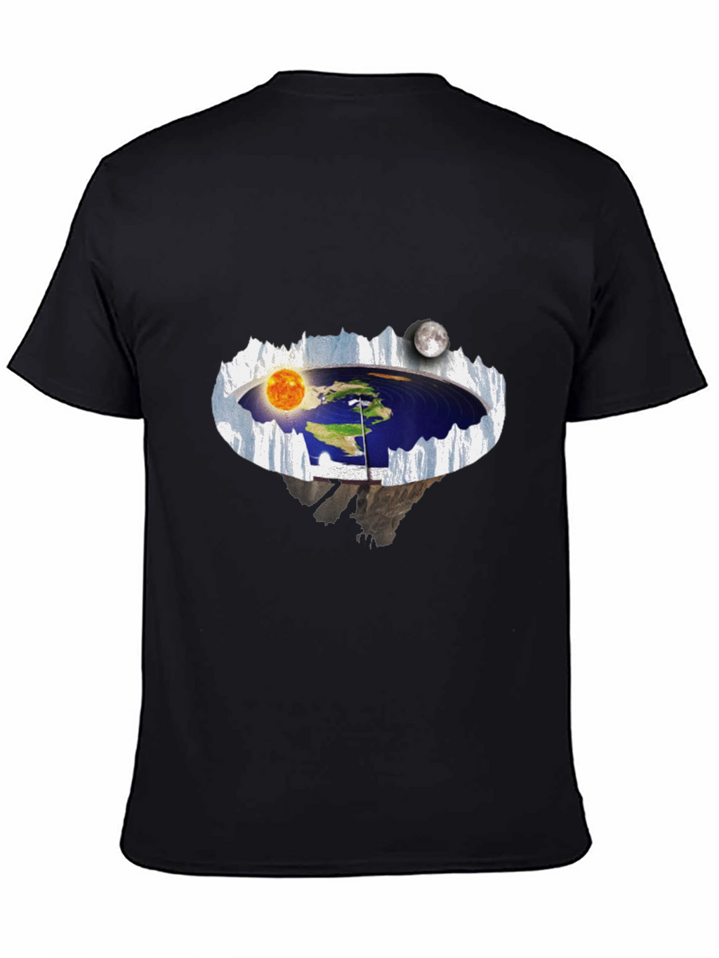 Flat Earth T-Shirt - Sun & Moon