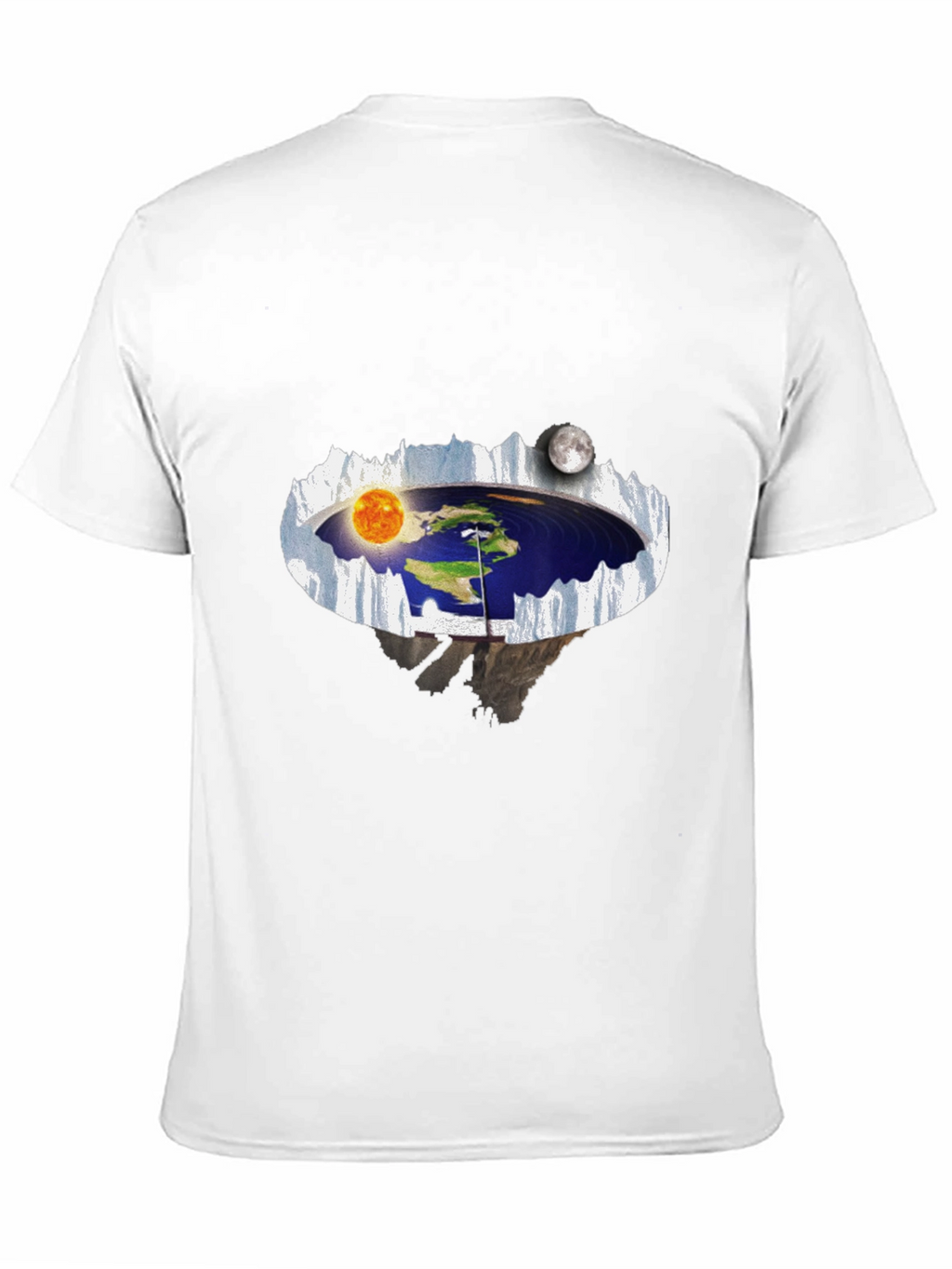 Flat Earth T-Shirt - Sun & Moon