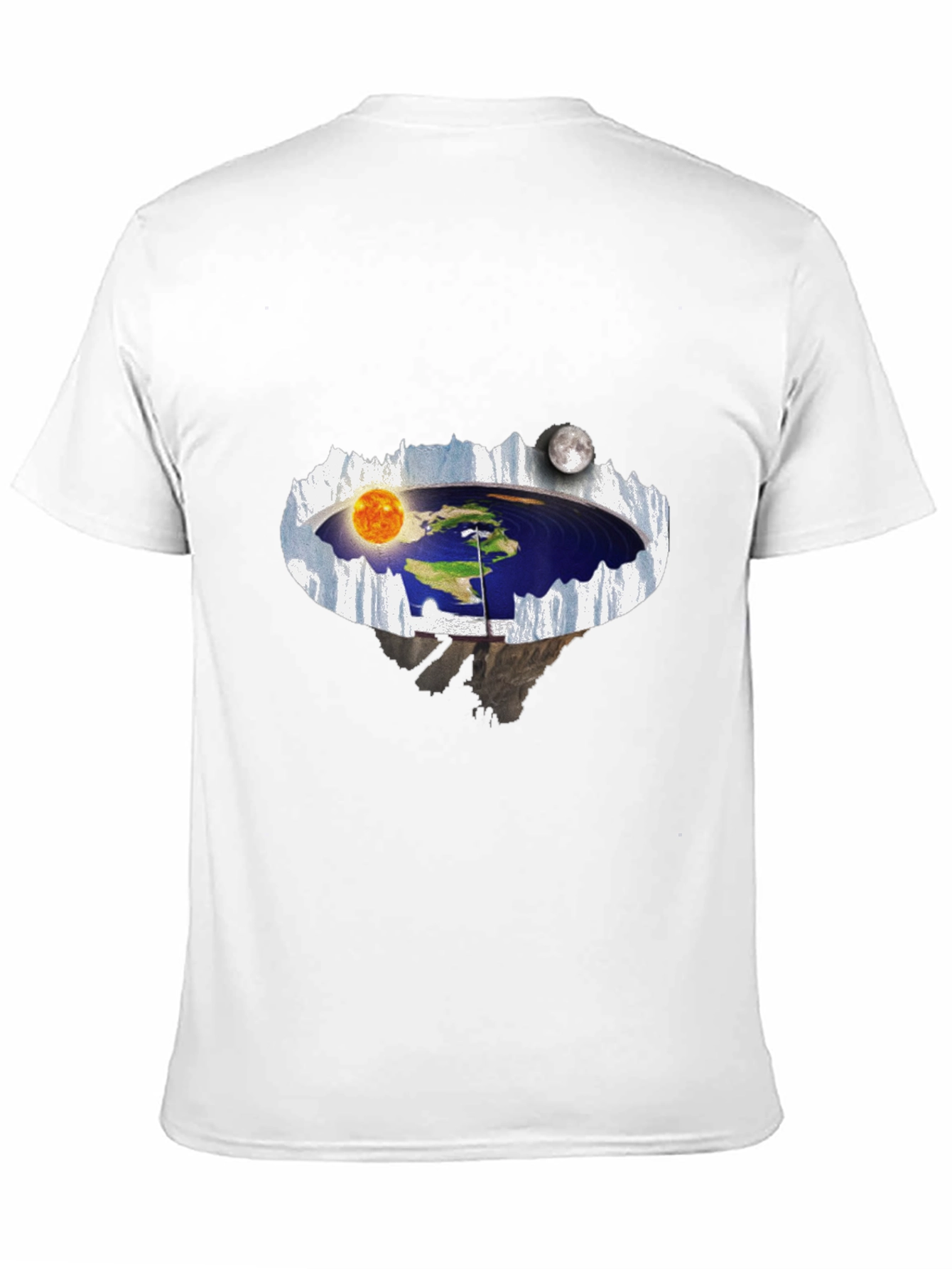 Flat Earth T-Shirt - Sun & Moon