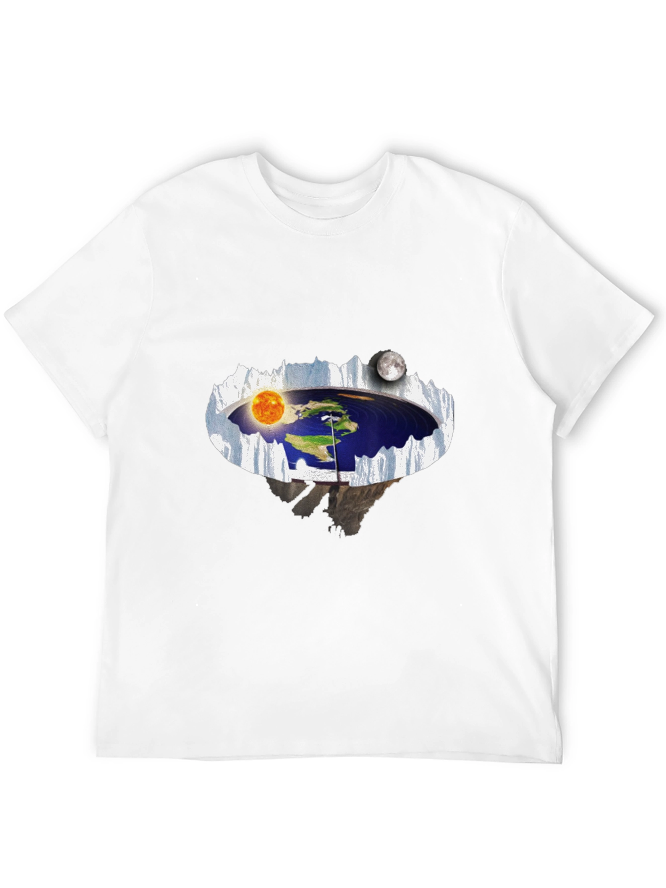 Flat Earth T-Shirt - Sun & Moon
