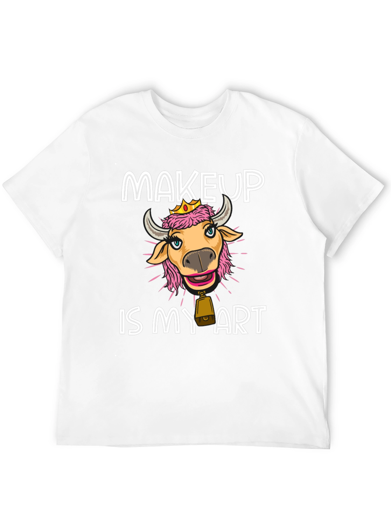 Makeup Cow T-Shirt - Art is Makeup