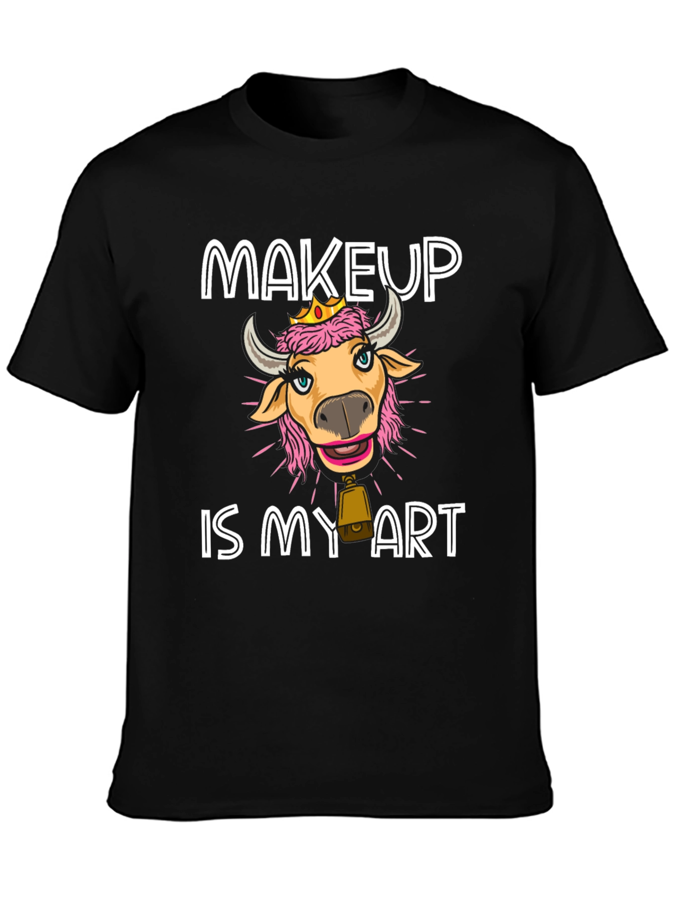 Makeup Cow T-Shirt - Art is Makeup