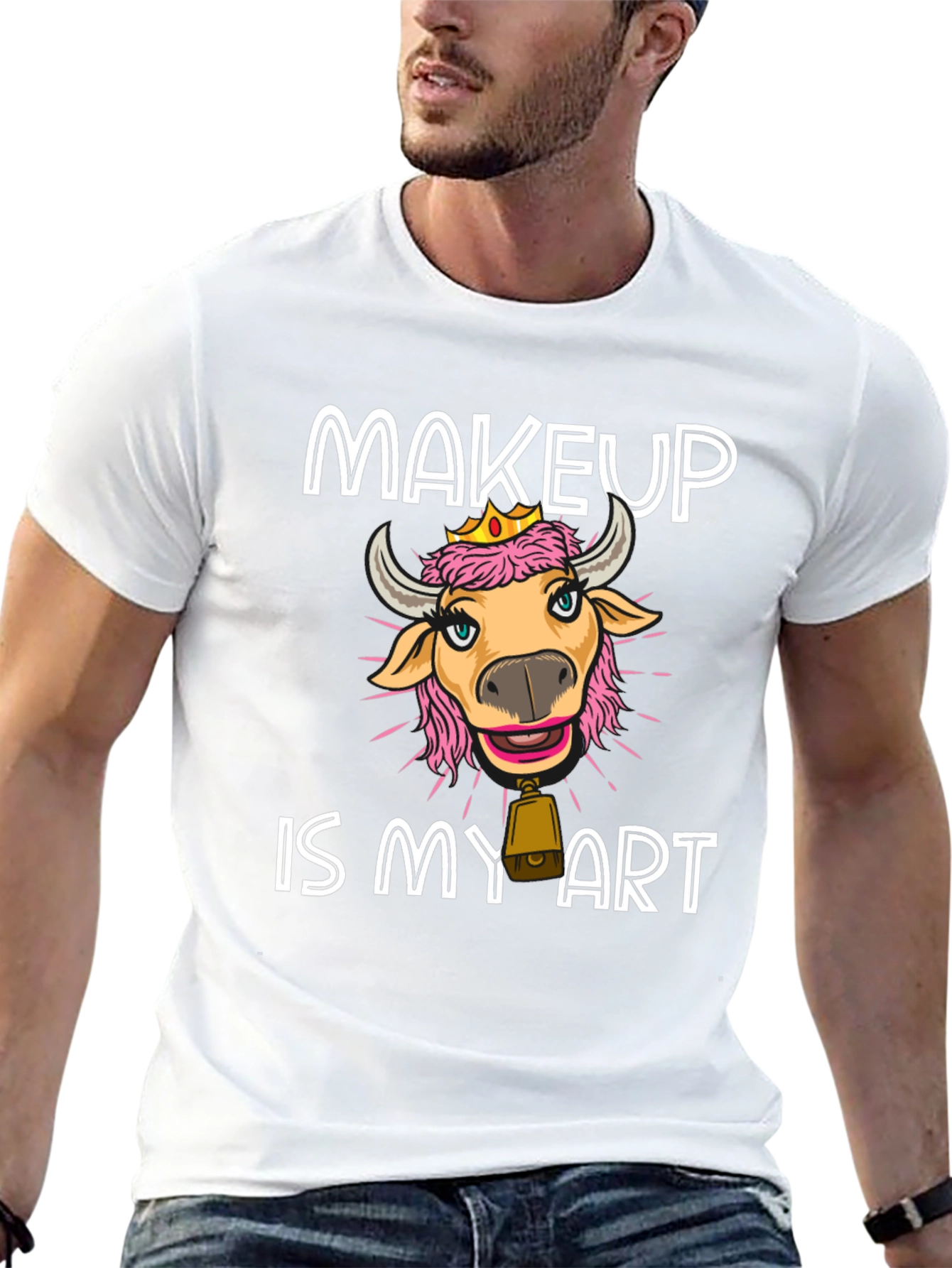 Makeup Cow T-Shirt - Art is Makeup