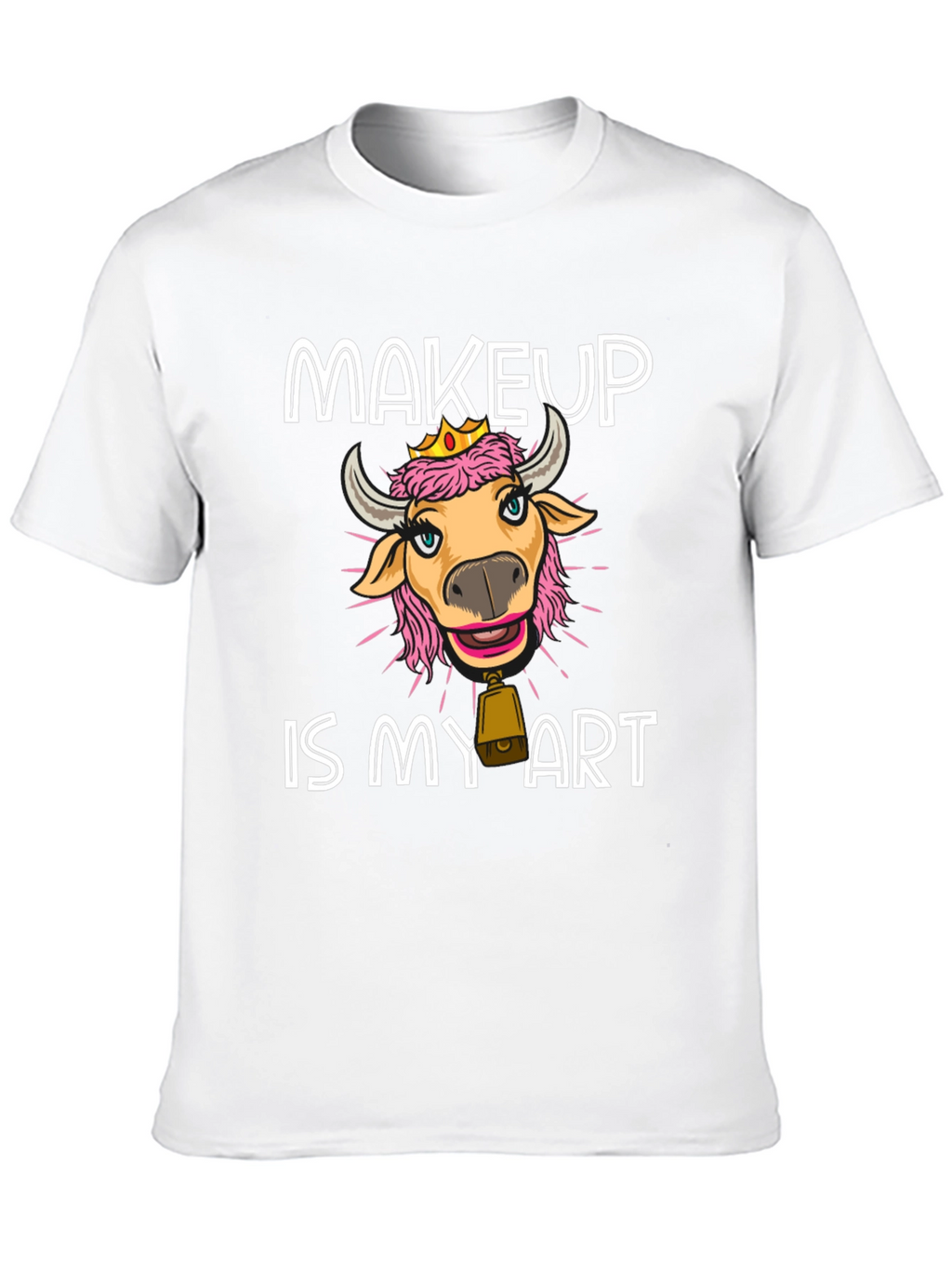 Makeup Cow T-Shirt - Art is Makeup