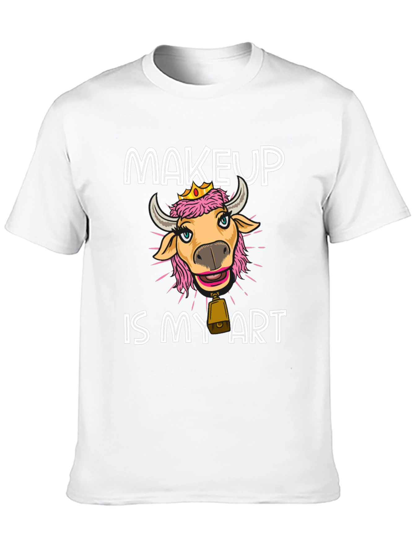 Makeup Cow T-Shirt - Art is Makeup