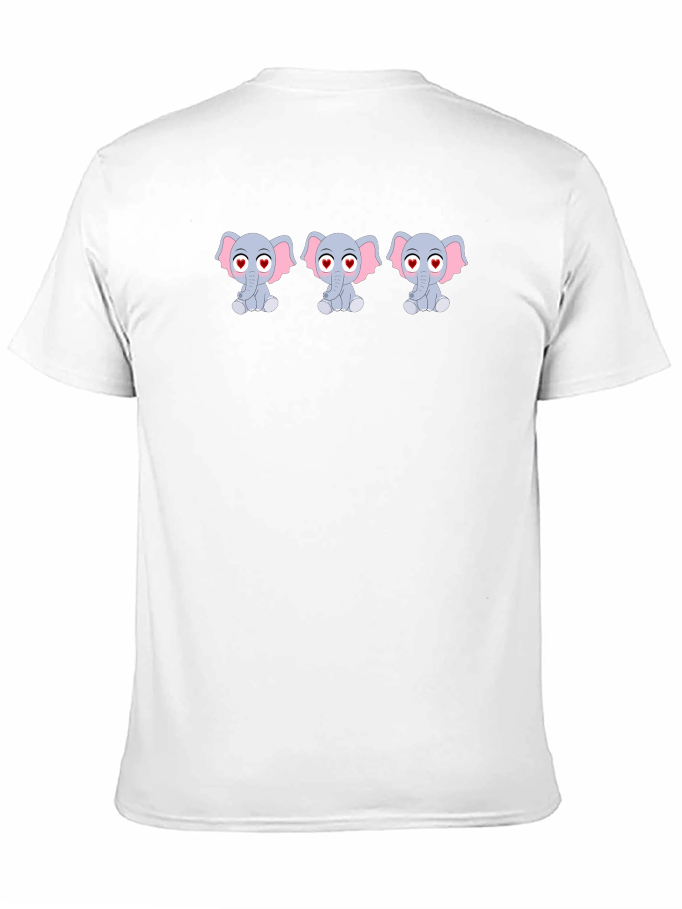 Cute Elephant Graphic Tee - Love Eyes Design