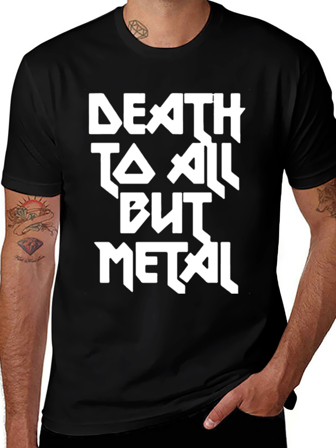 Death To All But Metal Black Graphic Tee