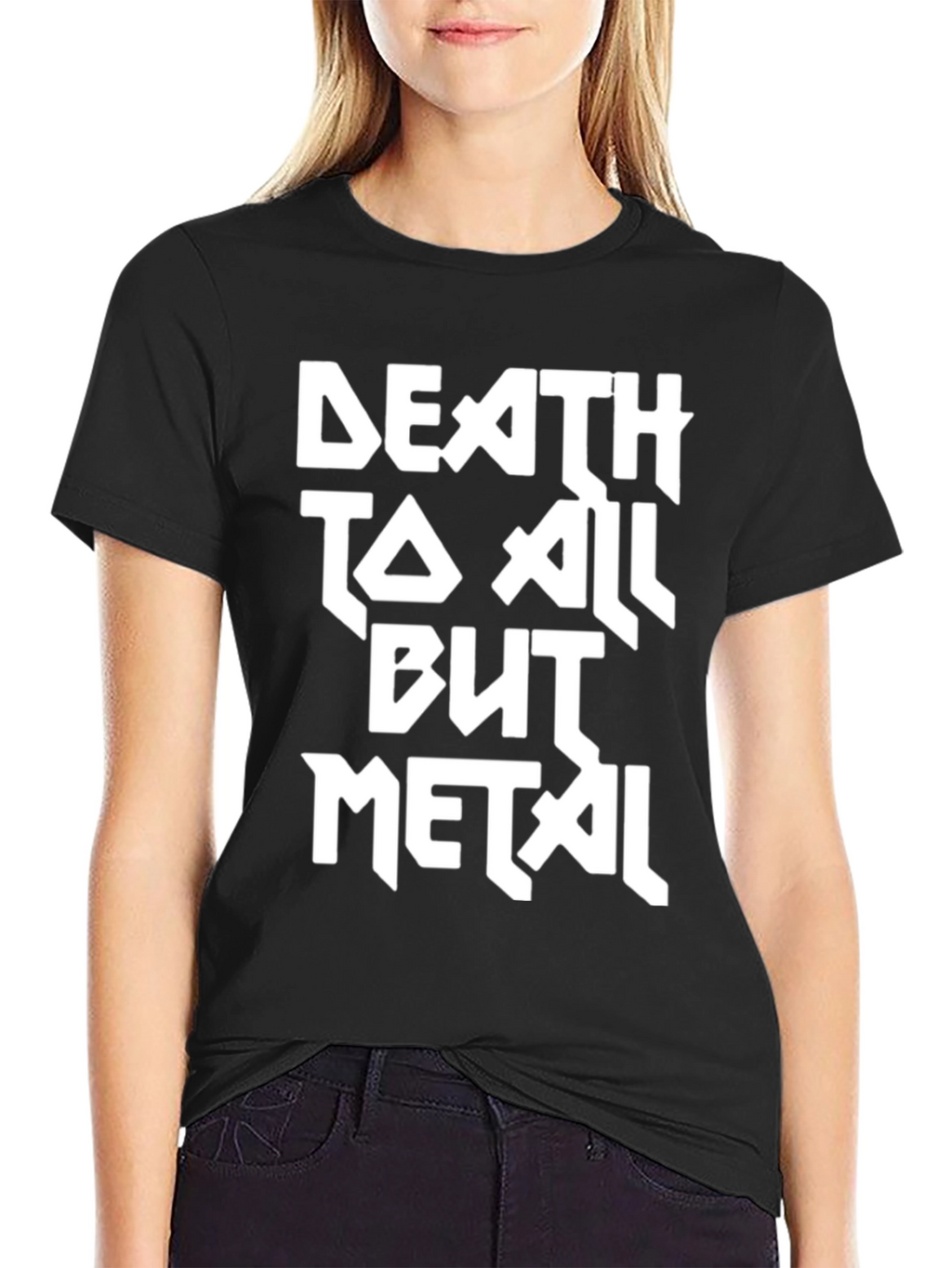 Death To All But Metal Black Graphic Tee