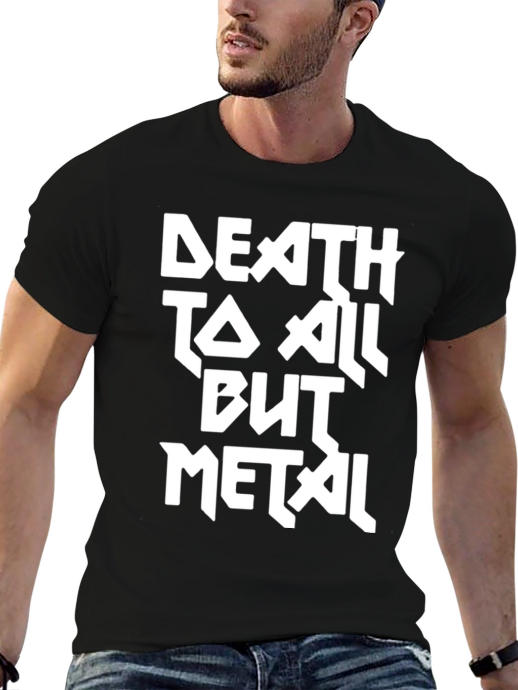Death To All But Metal Black Graphic Tee