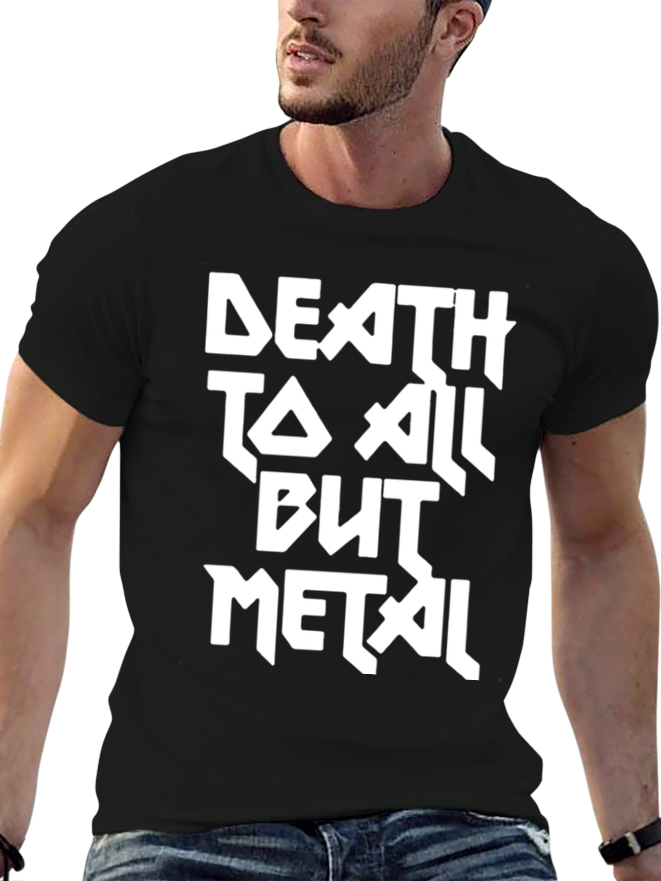 Death To All But Metal Black Graphic Tee