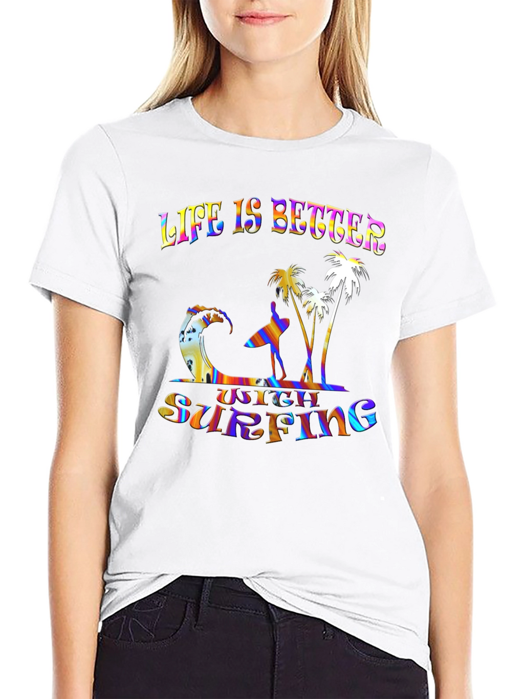 Life Is Better With Surfing Graphic Tee