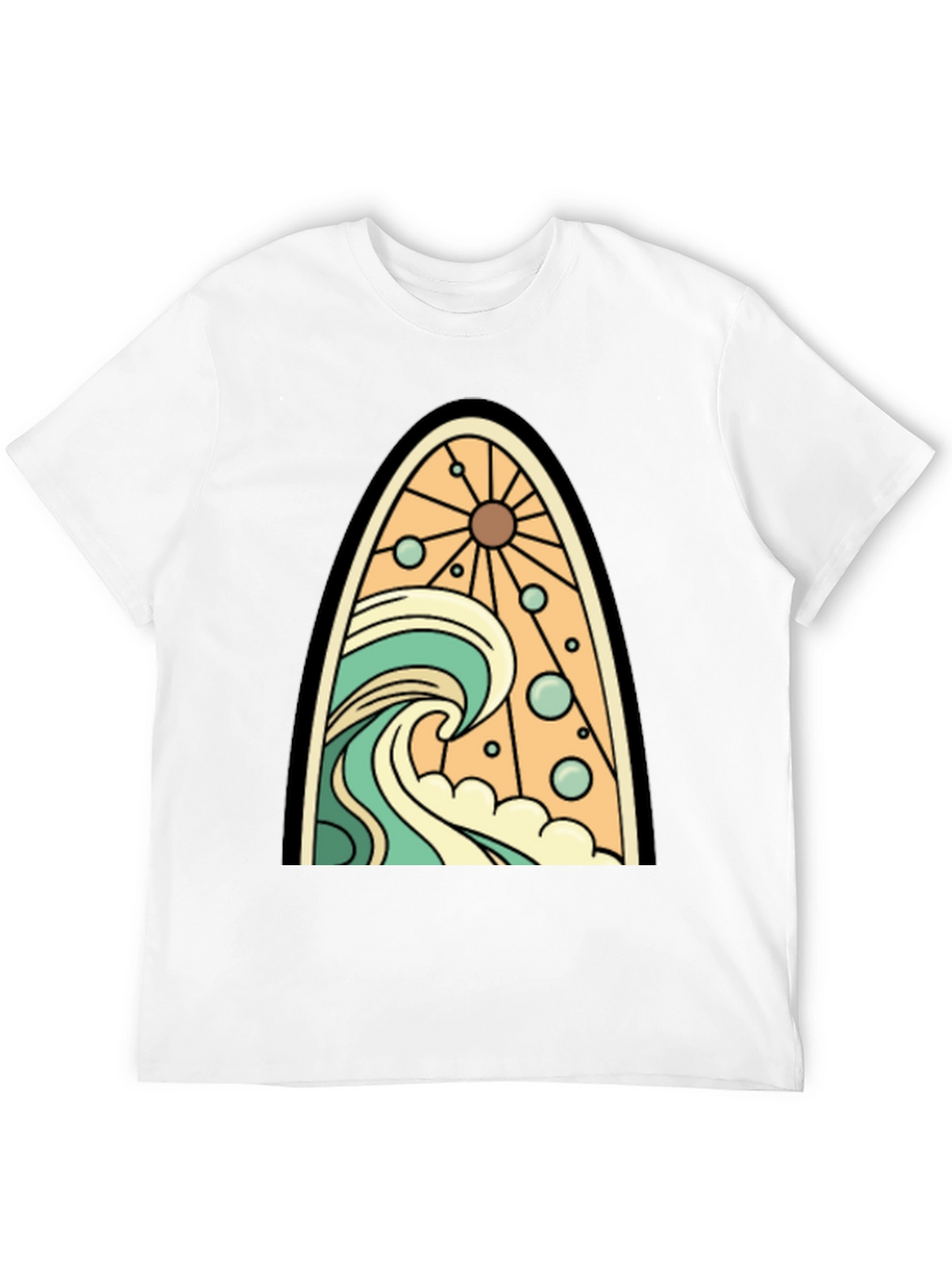 Surfboard Wave Graphic Tee