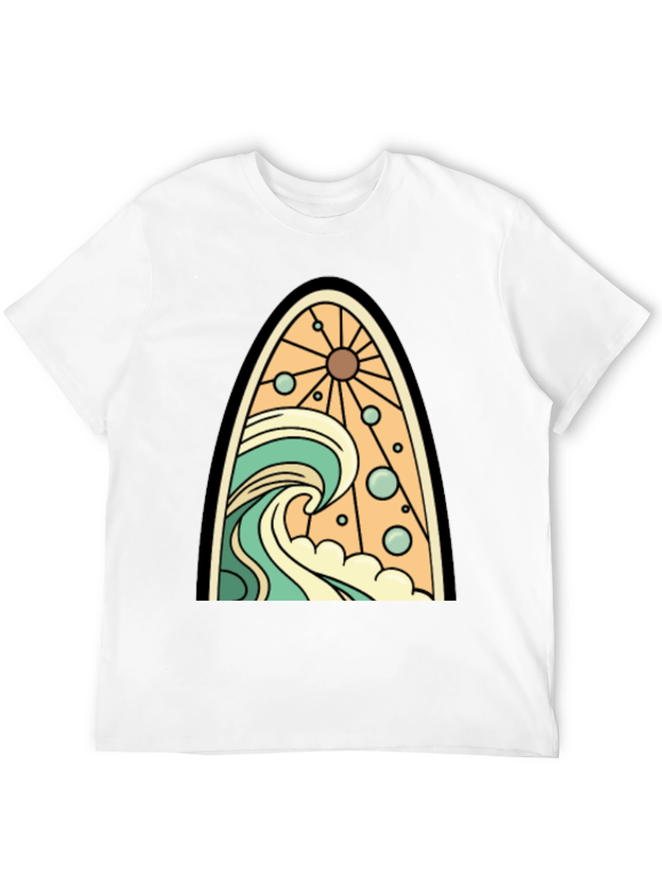 Surfboard Wave Graphic Tee