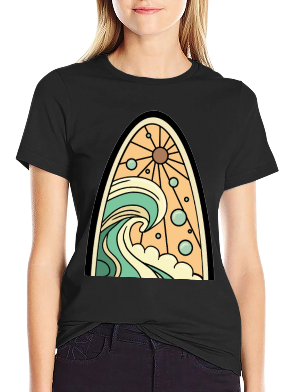 Surfboard Wave Graphic Tee
