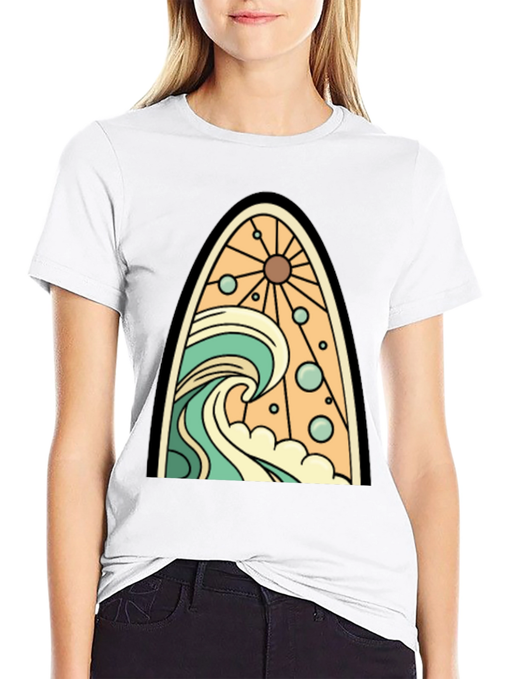 Surfboard Wave Graphic Tee