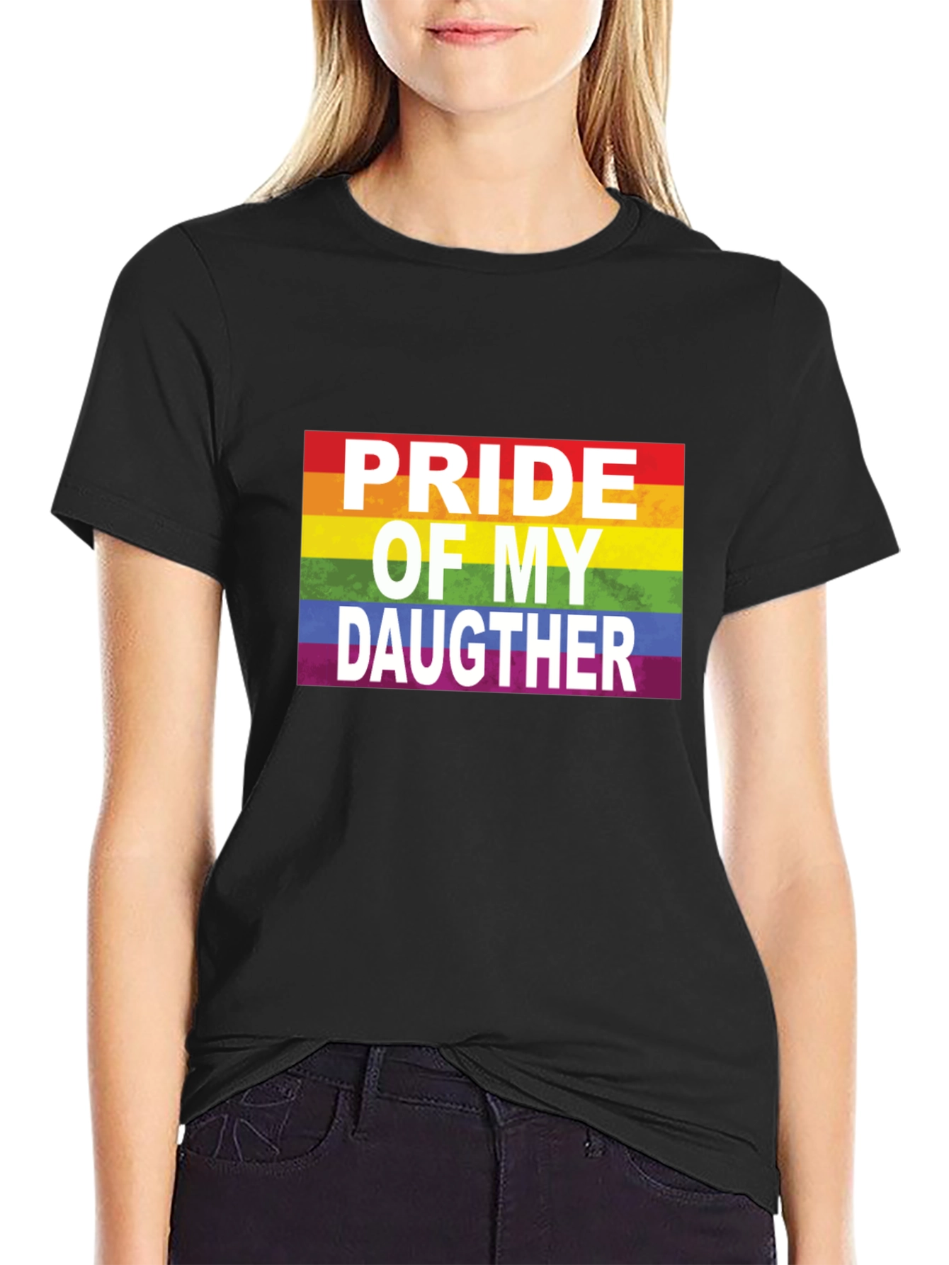 Pride of My Daughter LGBTQ+ Rainbow T-Shirt