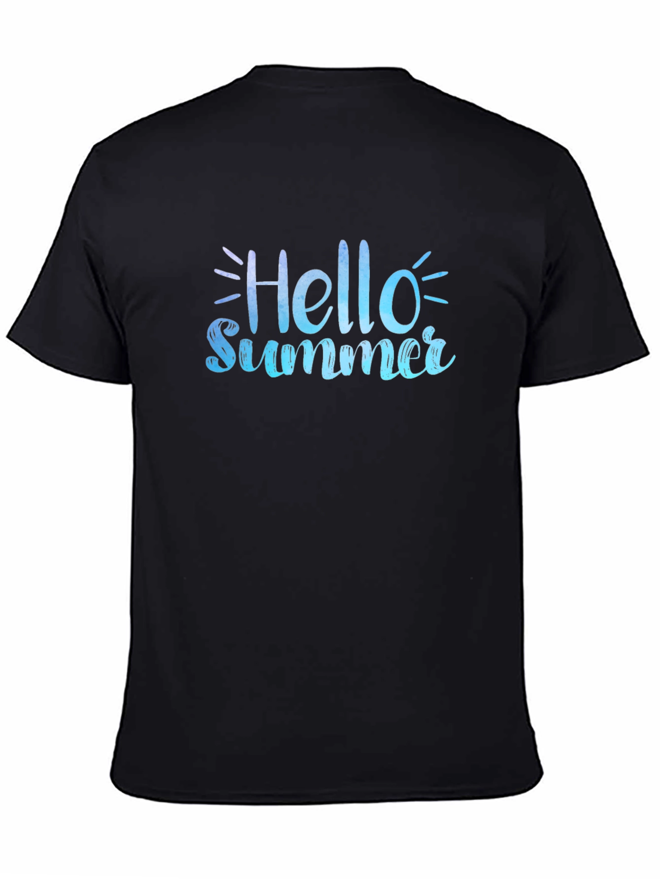 Hello Summer Black T-Shirt