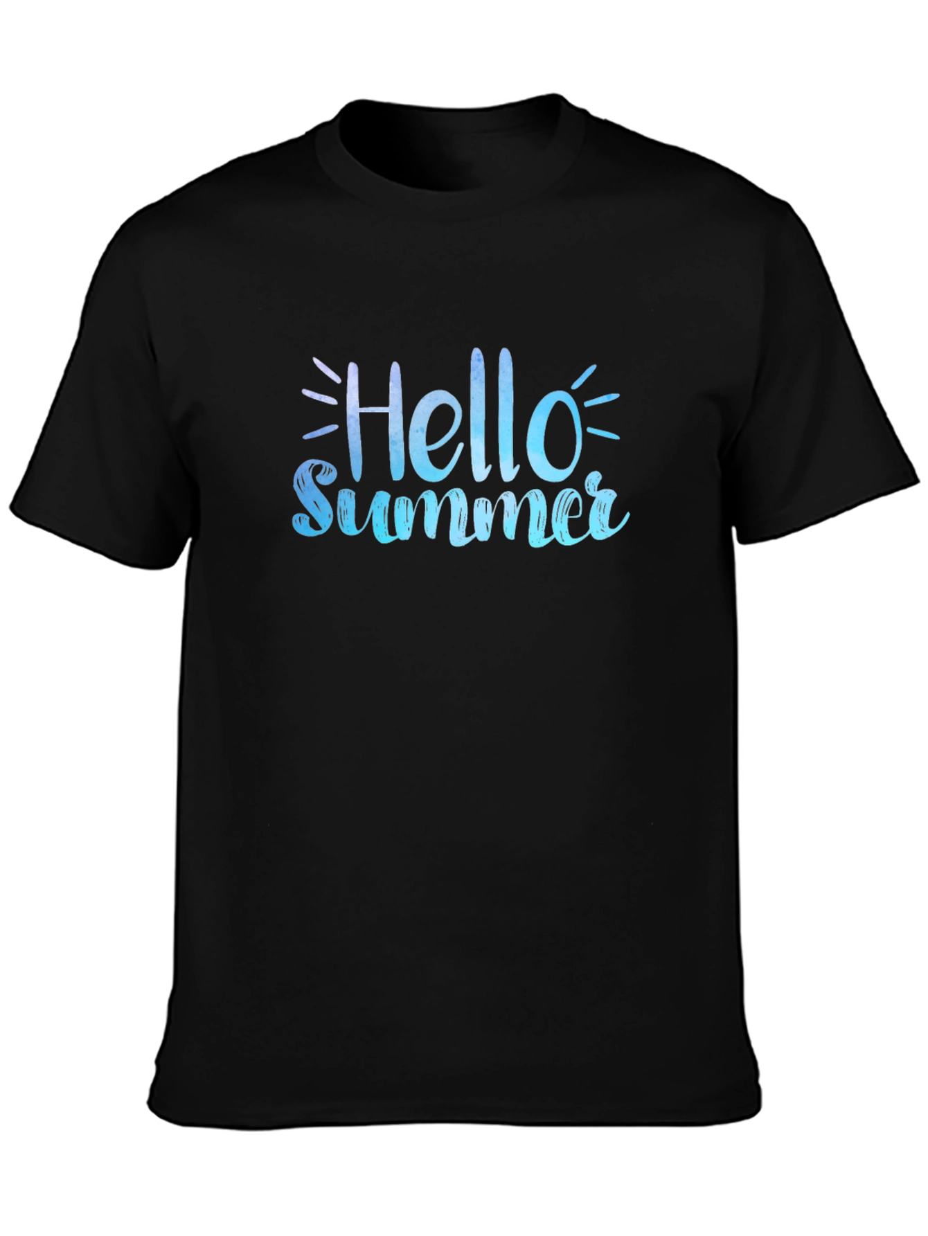 Hello Summer Black T-Shirt