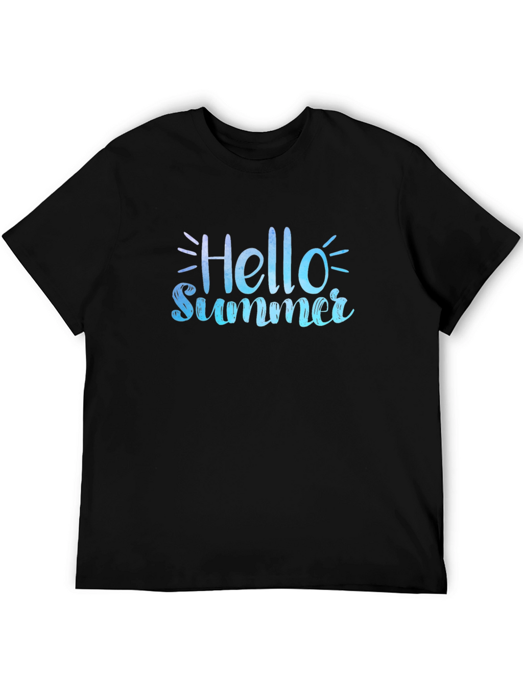 Hello Summer Black T-Shirt
