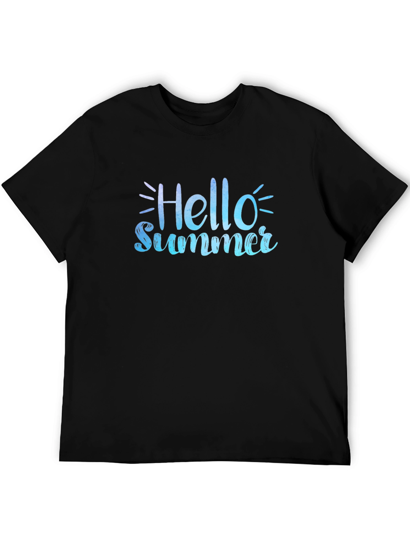 Hello Summer Black T-Shirt