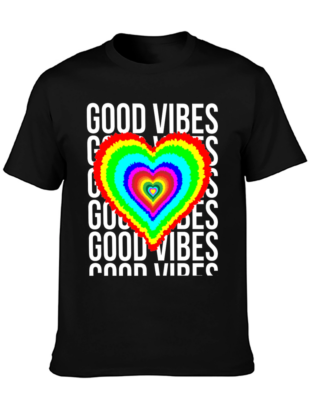 Good Vibes Heart Graphic Tee