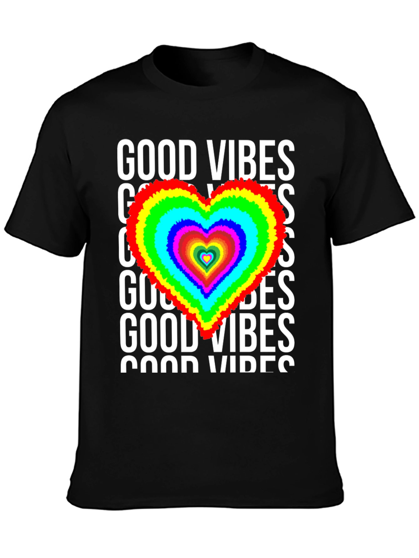 Good Vibes Heart Graphic Tee