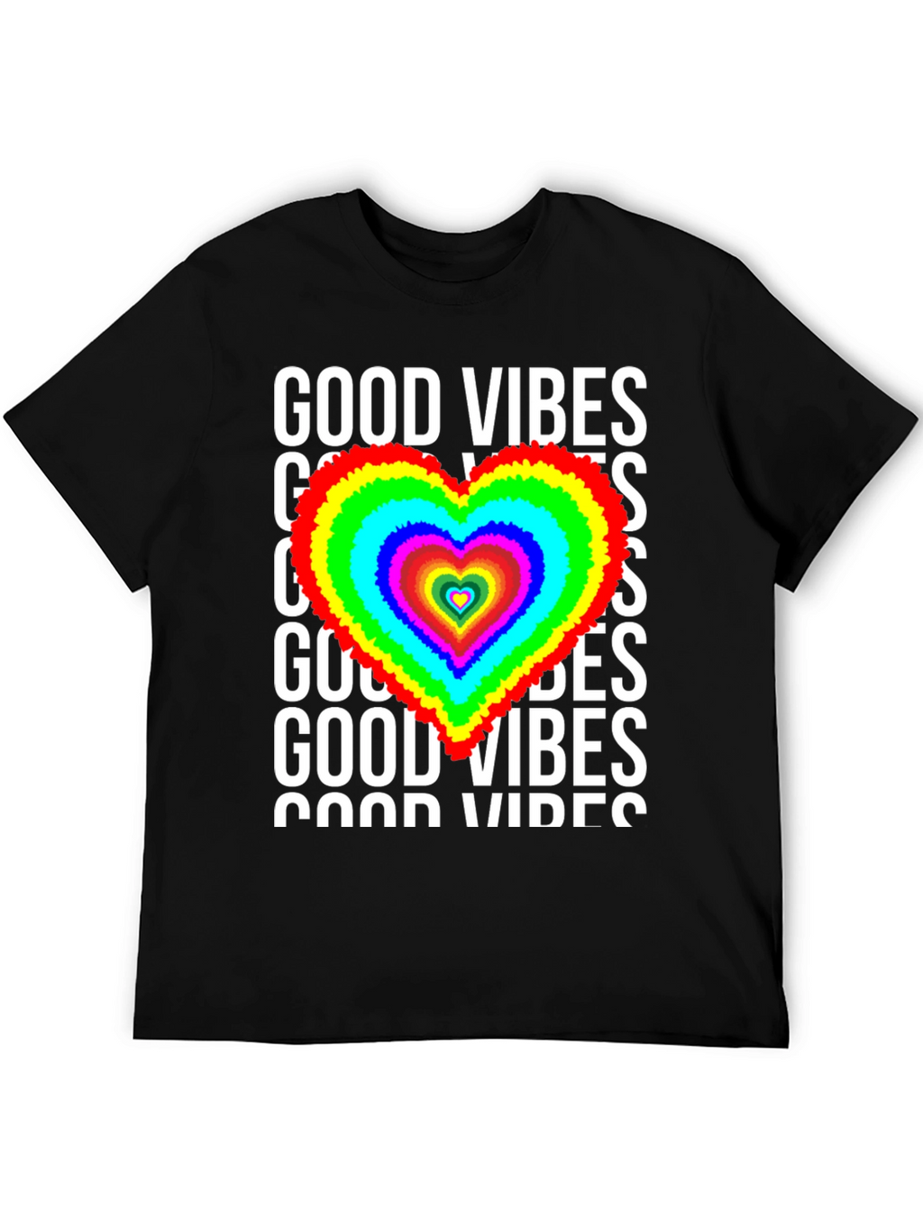 Good Vibes Heart Graphic Tee