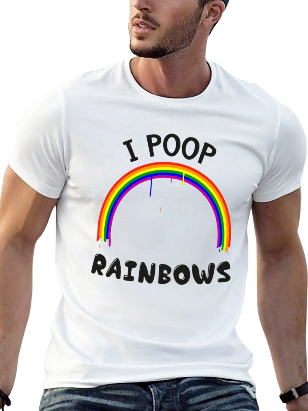 I Poop Rainbows Graphic T-Shirt