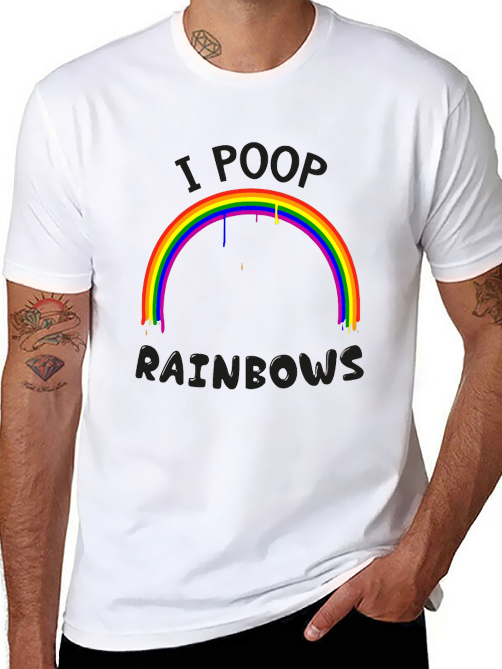 I Poop Rainbows Graphic T-Shirt