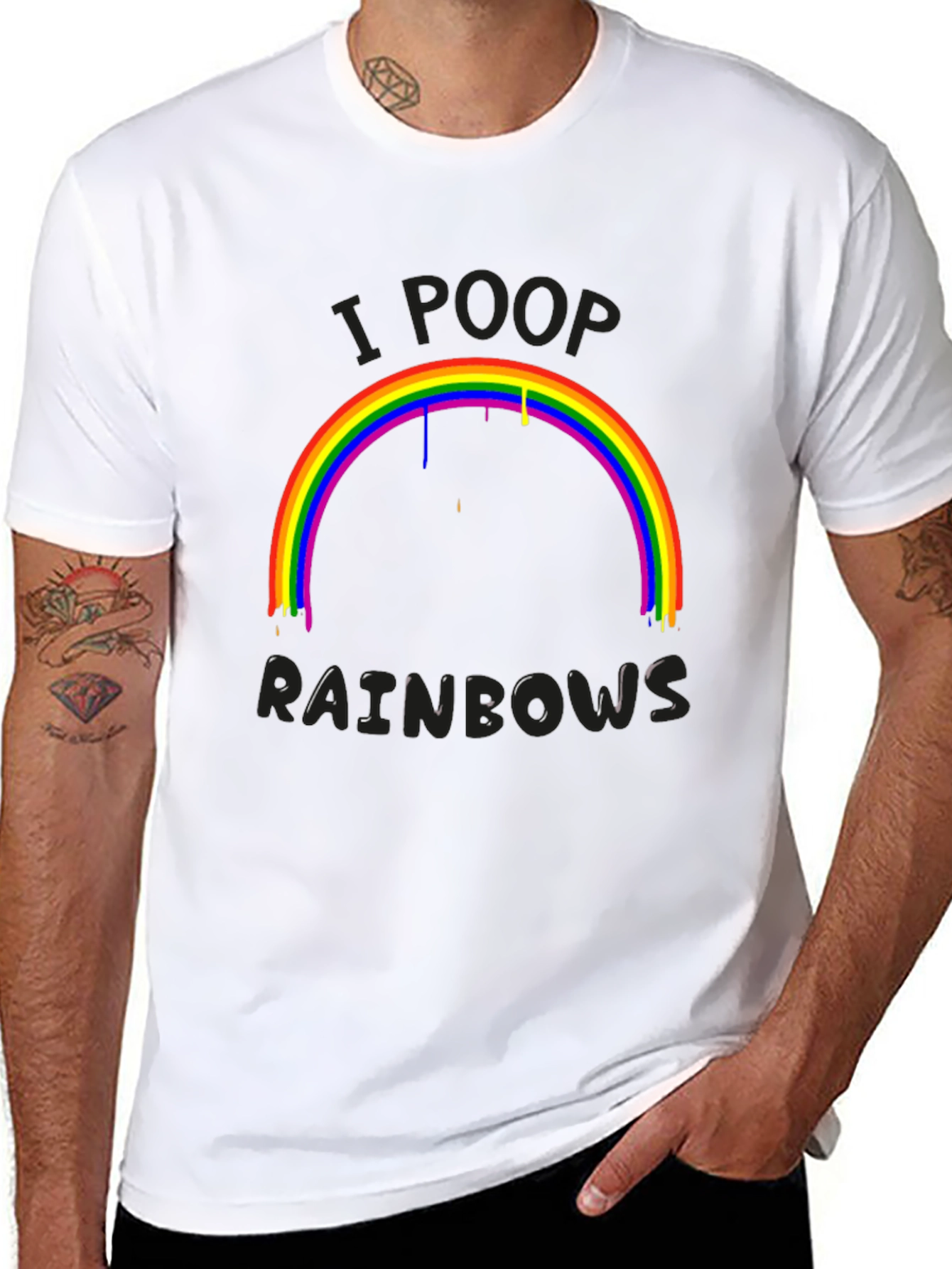I Poop Rainbows Graphic T-Shirt