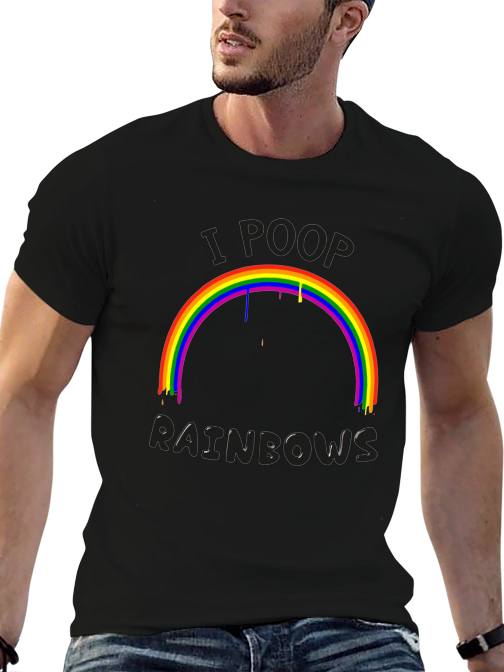 I Poop Rainbows Graphic T-Shirt