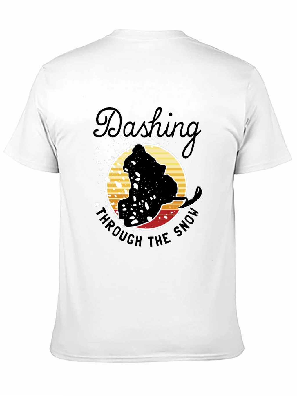 Dashing Through the Snow Graphic Tee - Black