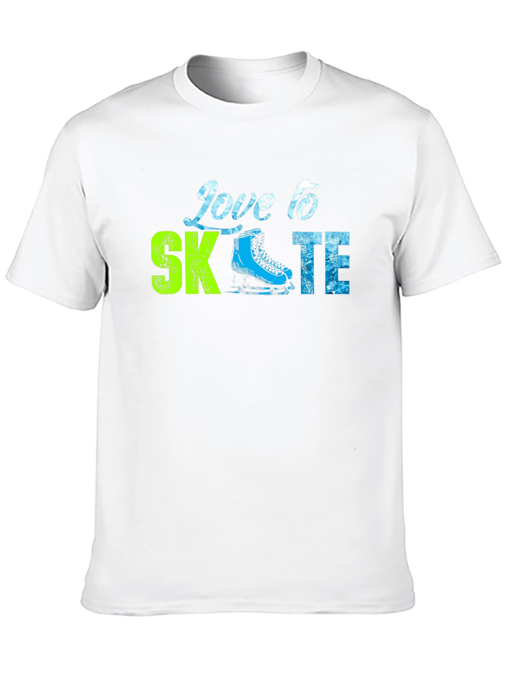 Love to Skate Graphic Tee - Black Cotton T-Shirt