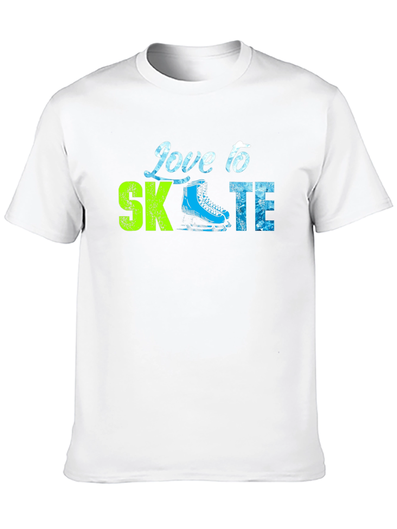 Love to Skate Graphic Tee - Black Cotton T-Shirt