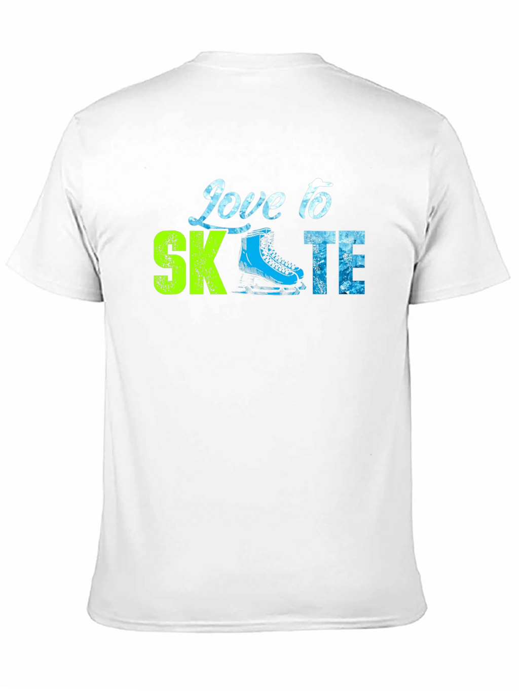Love to Skate Graphic Tee - Black Cotton T-Shirt