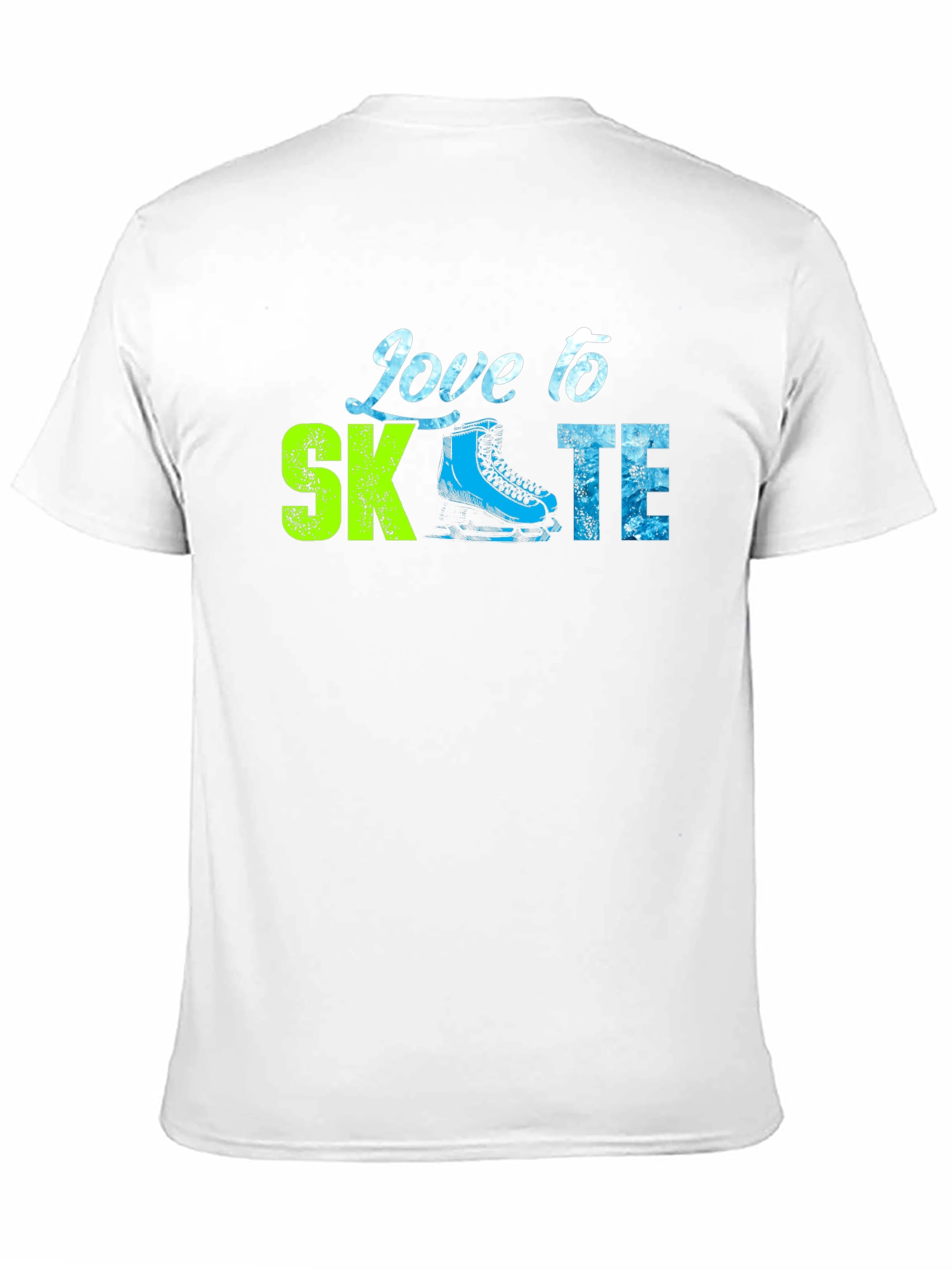 Love to Skate Graphic Tee - Black Cotton T-Shirt