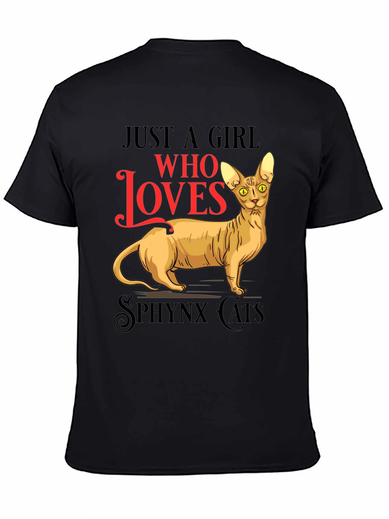 Sphynx Cat Lover T-Shirt - Just a Girl Who Loves Design