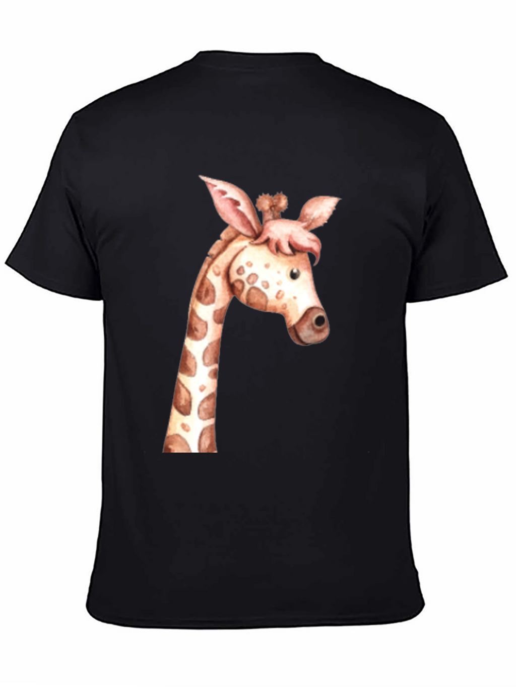 Giraffe Graphic Tee - Unisex Black T-Shirt