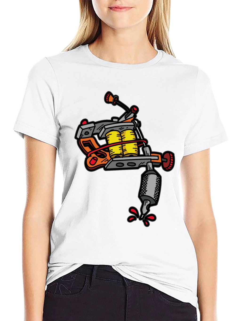 Tattoo Machine Graphic Tee - Cool Artistic Design