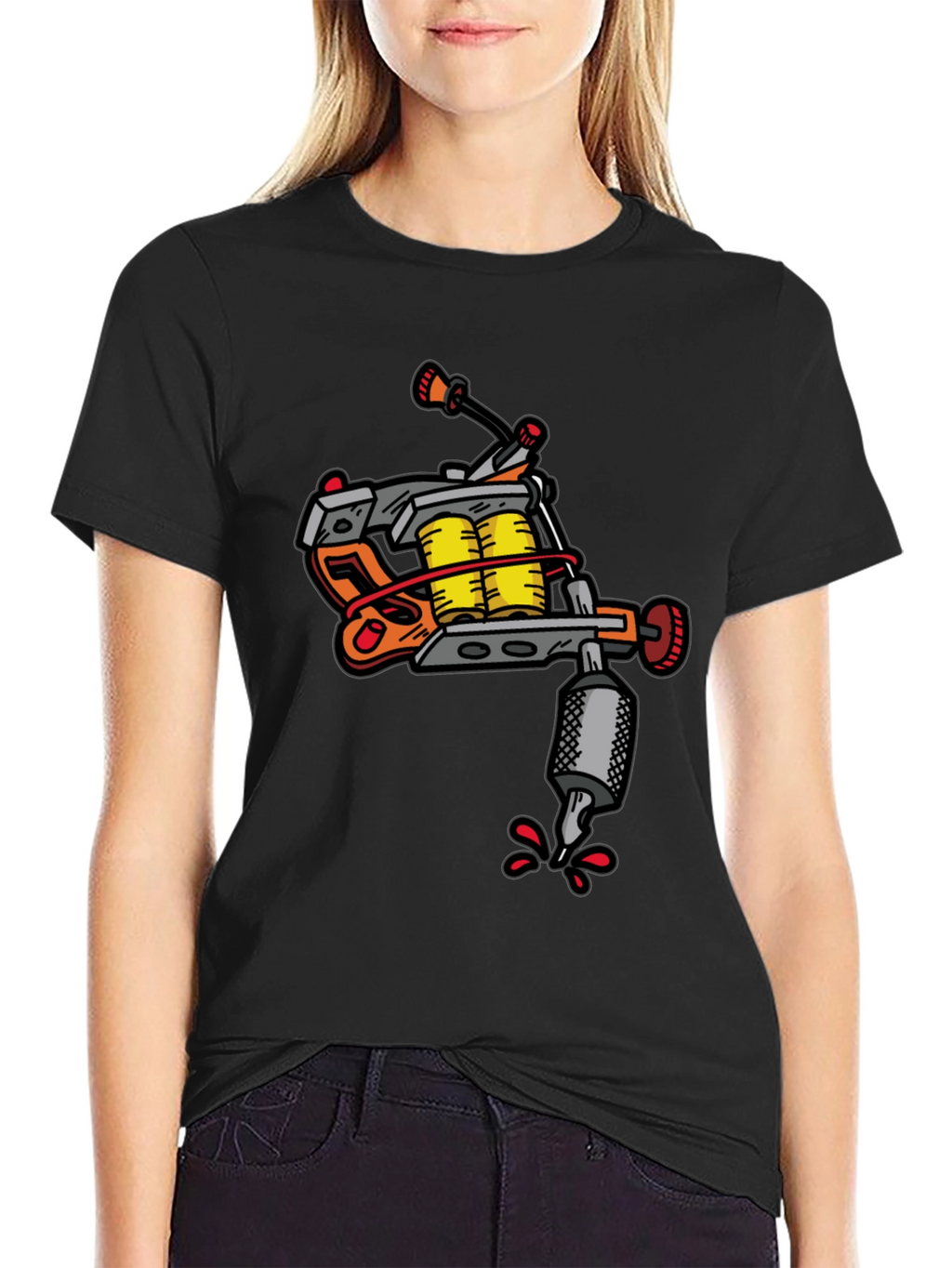 Tattoo Machine Graphic Tee - Cool Artistic Design