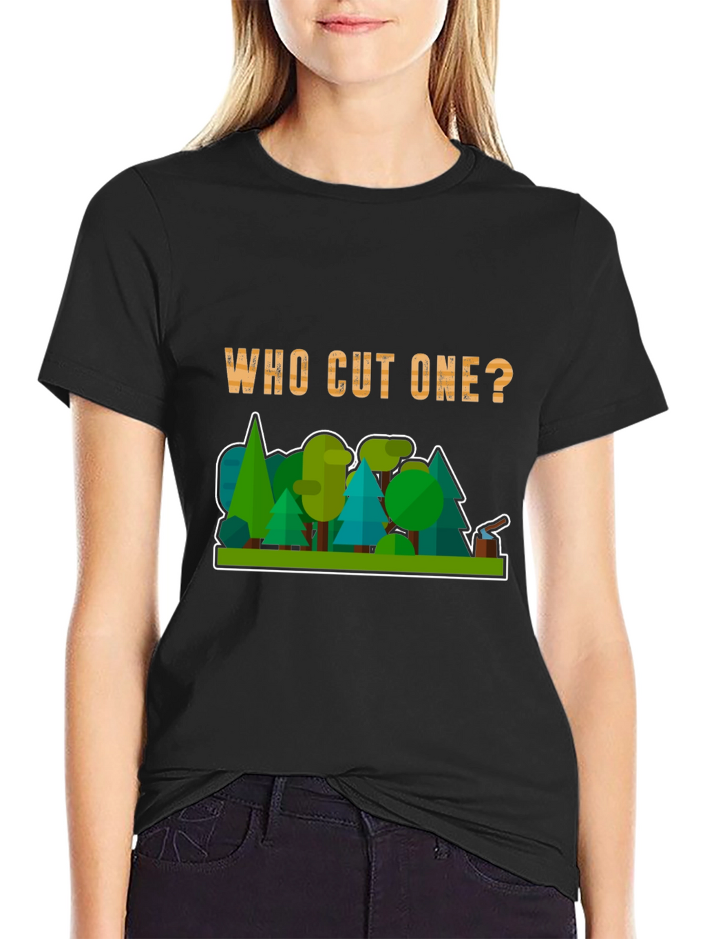 Who Cut One? Funny Lumberjack T-Shirt