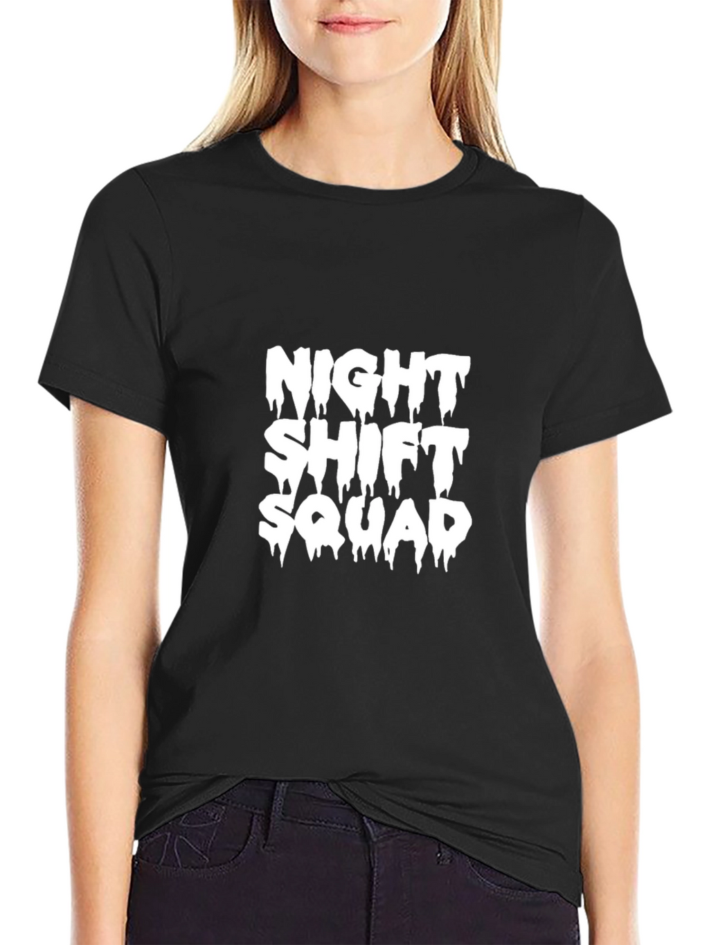 Night Shift Squad Black T-Shirt