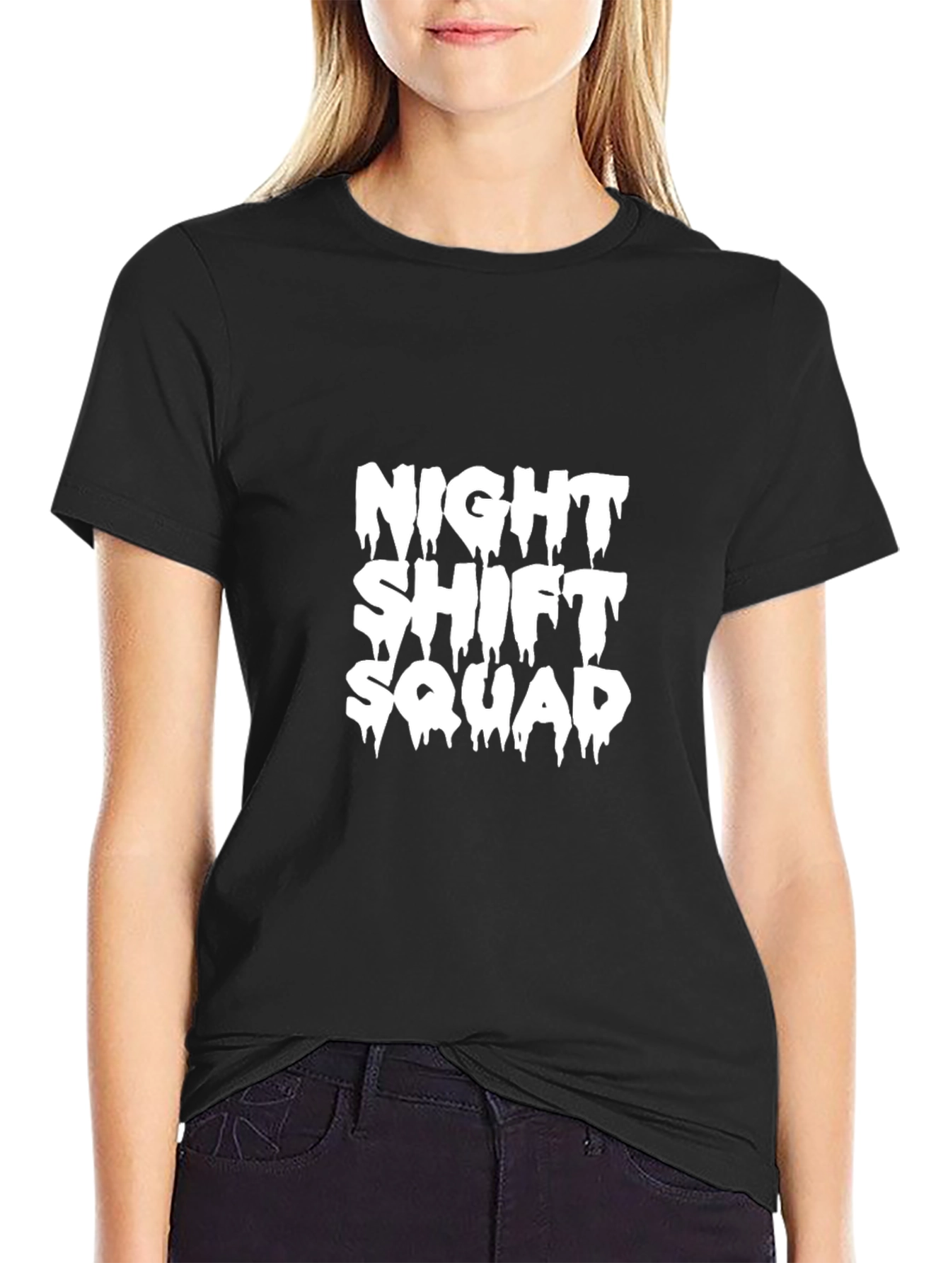 Night Shift Squad Black T-Shirt